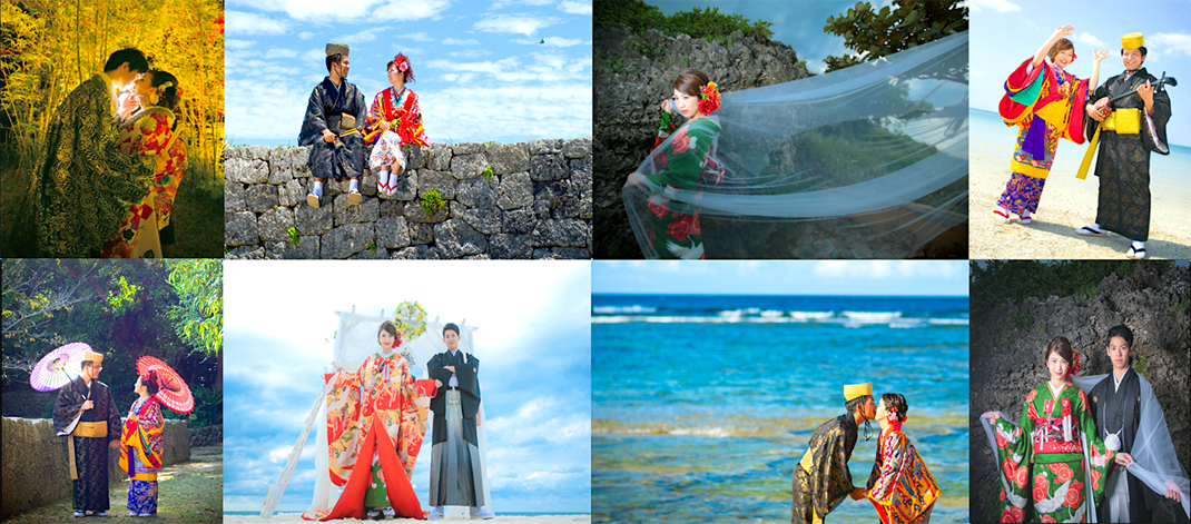 In Okinawa! [Japanese clothing & Ryukyu clothing] Photo wedding